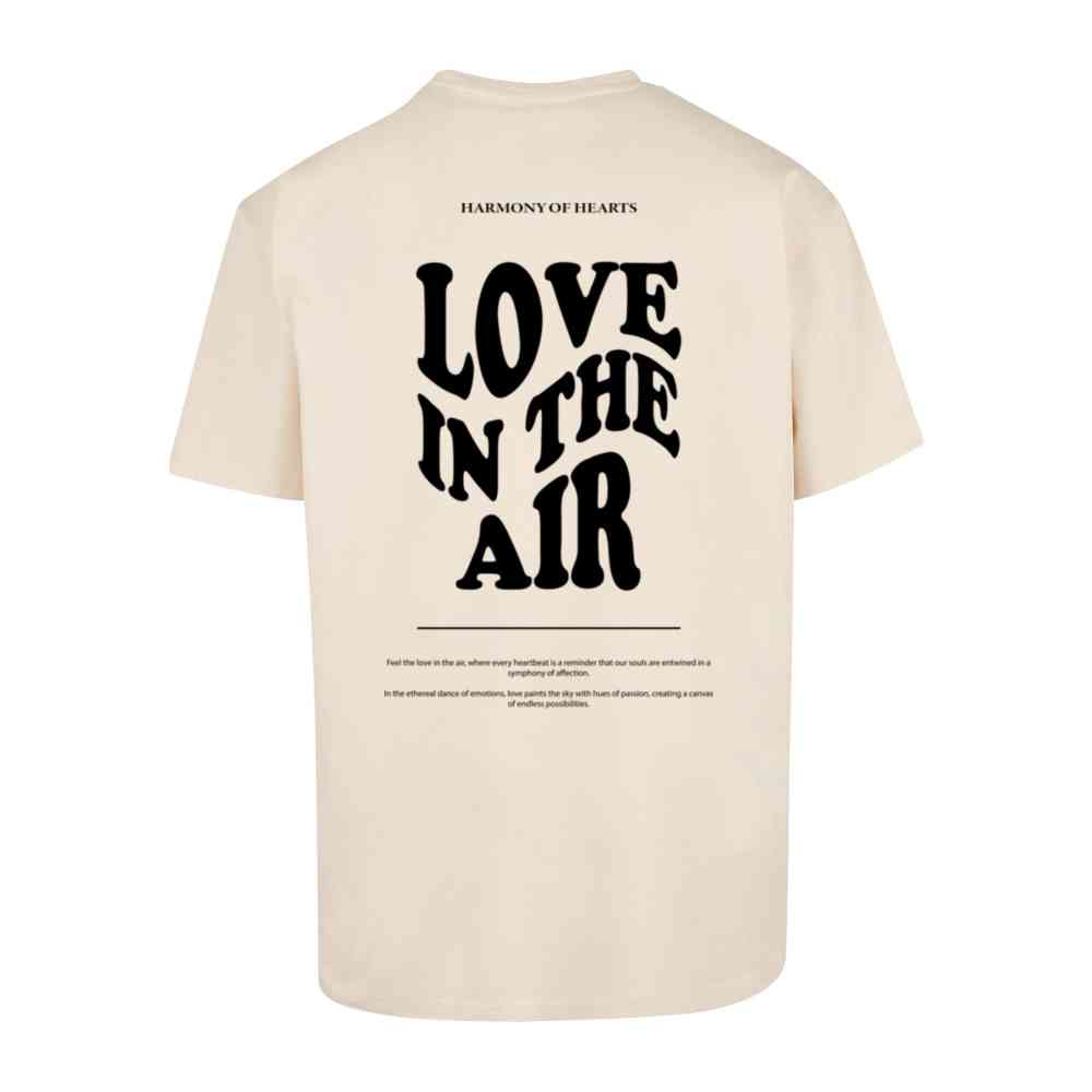 Merchcode - Love In The Air Heavy Oversize Mens T-shirt - Beige